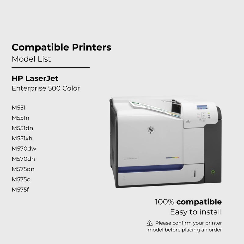 Do it Wiser Compatible Toner Cartridge Replacement for HP 507X 507A HP 507A CE400X HP LaserJet Enterprise M551n M551dn M551xh M570dw M570dn M575c M575dn M575f (Black) - Image 2